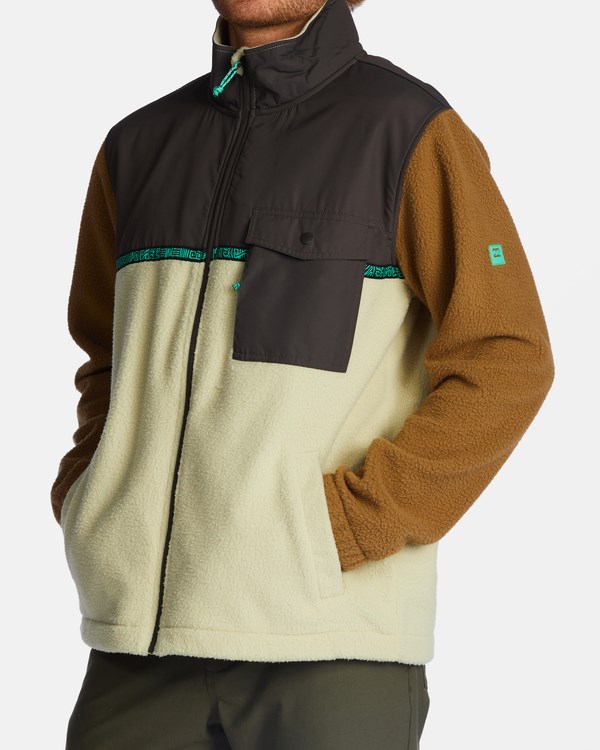 Billabong A/Div Boundary Trail Zip-Up Fleece Otter | WNBTMJ637