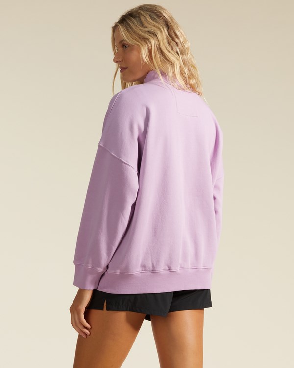 Billabong A/Div Canyon Mock Neck Sweatshirt Lavanda | XGECRU620