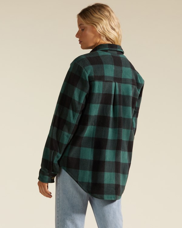 Billabong A/Div Forge Fleece Flannel Shacket Evergreen | MJOXCL827