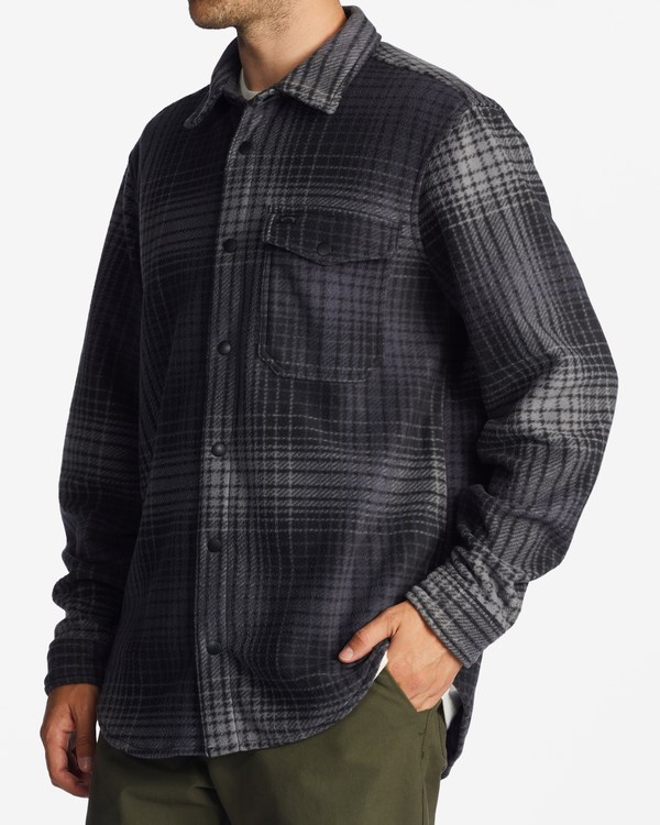 Billabong A/Div Furnace Flannel Shirt Charcoal | KPEHTG145