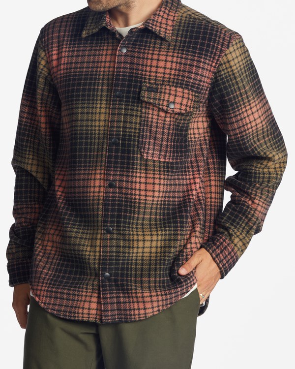 Billabong A/Div Furnace Flannel Shirt Coral | EBZKRA845