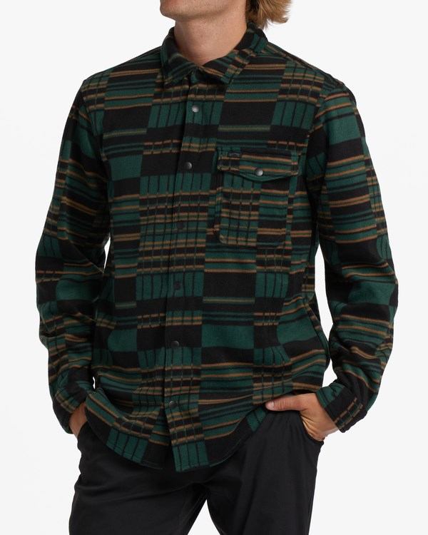 Billabong A/Div Furnace Flannel Shirt Evergreen | EUPTXQ962