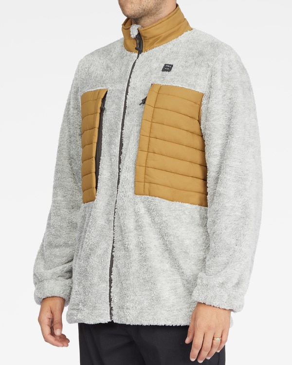 Billabong A/Div Glacier Mock Neck Zip-Up Jacket Ash Heather | QJESFW801