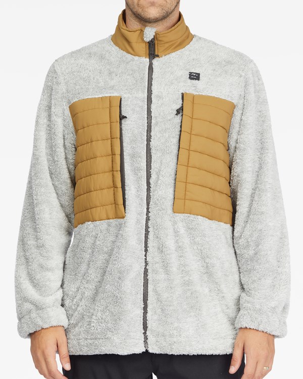 Billabong A/Div Glacier Mock Neck Zip-Up Jacket Ash Heather | QJESFW801