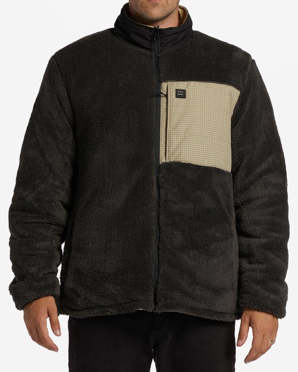 Billabong A/Div Journey Reversible Zip-Up Jacket Sand Dune | YKICZO935