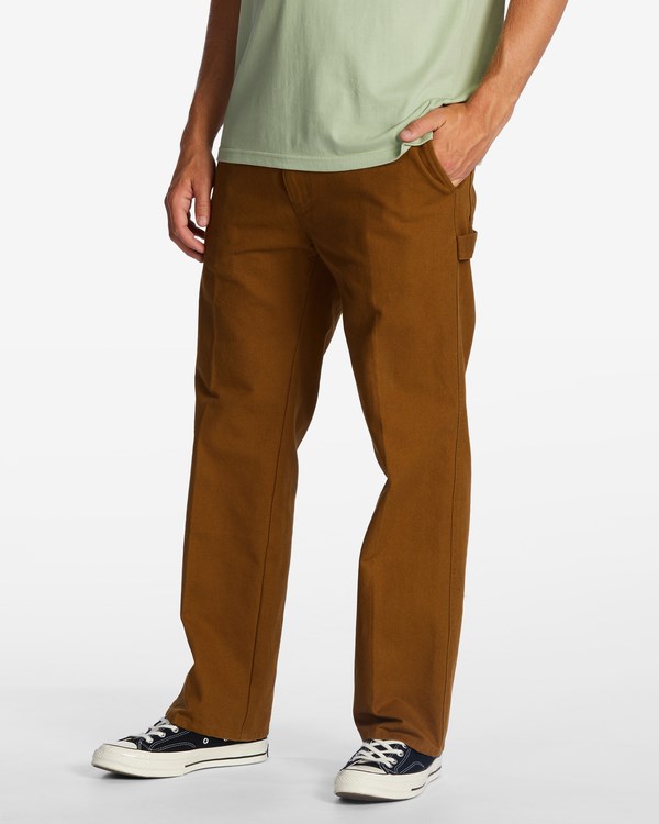 Billabong A/Div Kodiak Organic Workwear Pants Almond | QHCPEA480