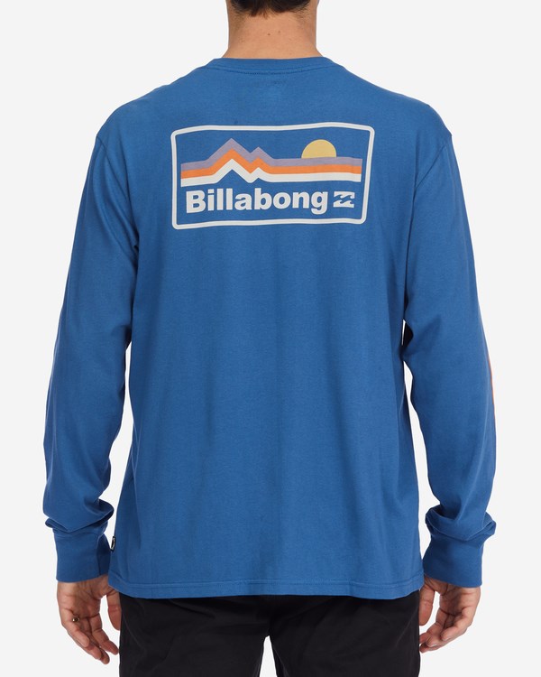 Billabong A/Div Range Organic Long Sleeve T-Shirt Washed Denim | DEGLPX048