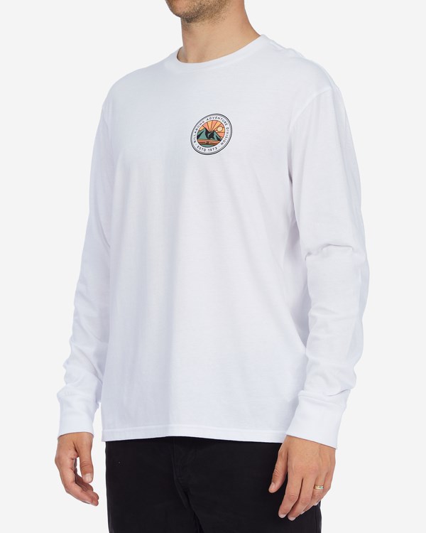 Billabong A/Div Rockies Organic Long Sleeve T-Shirt Blancas | IAYMOS639