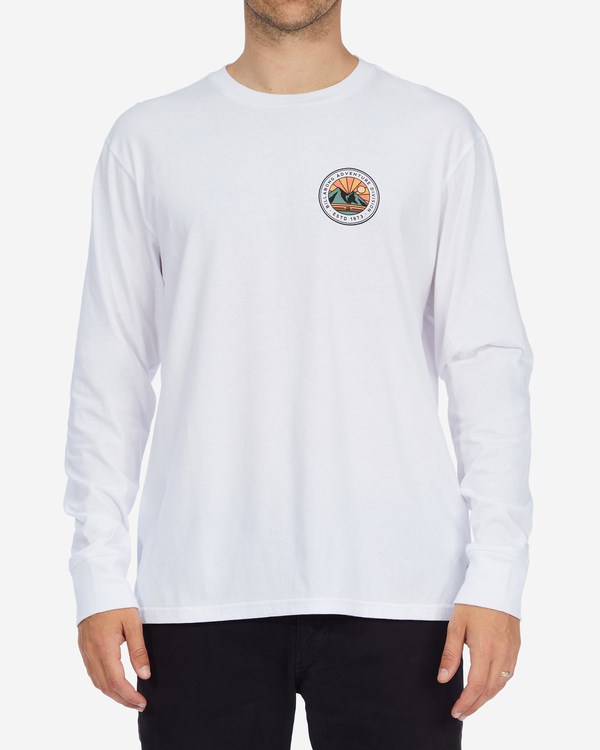 Billabong A/Div Rockies Organic Long Sleeve T-Shirt Blancas | IAYMOS639