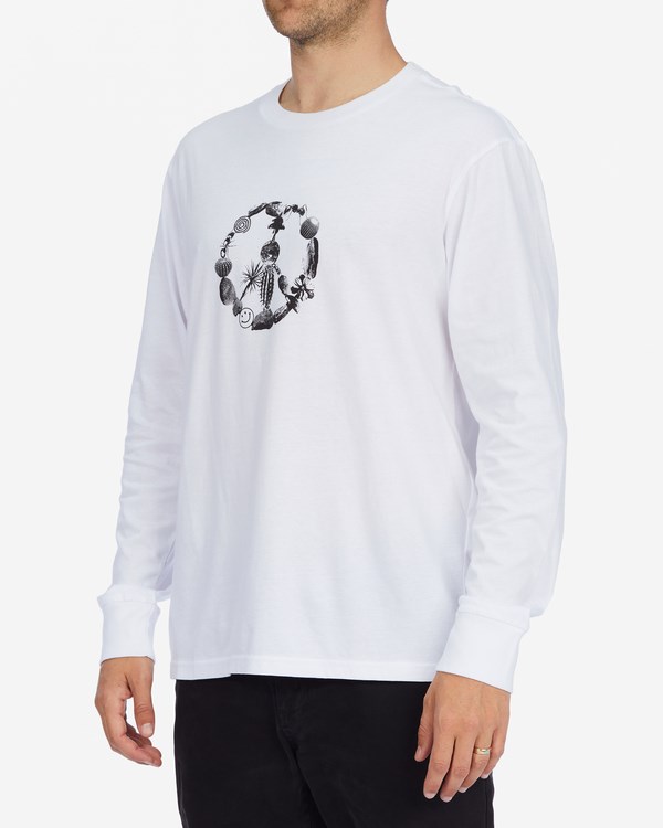 Billabong A/Div Source Organic Long Sleeve T-Shirt Blancas | GIWMKX078