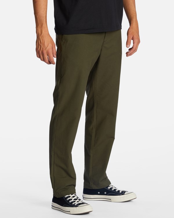 Billabong A/Div Surftrek Plus Organic Elastic Cintura Pants Verde Oliva Oscuro | SNLFEA653