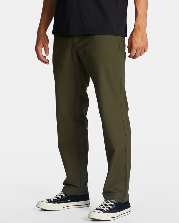 Billabong A/Div Surftrek Plus Organic Elastic Cintura Pants Verde Oliva Oscuro | SNLFEA653