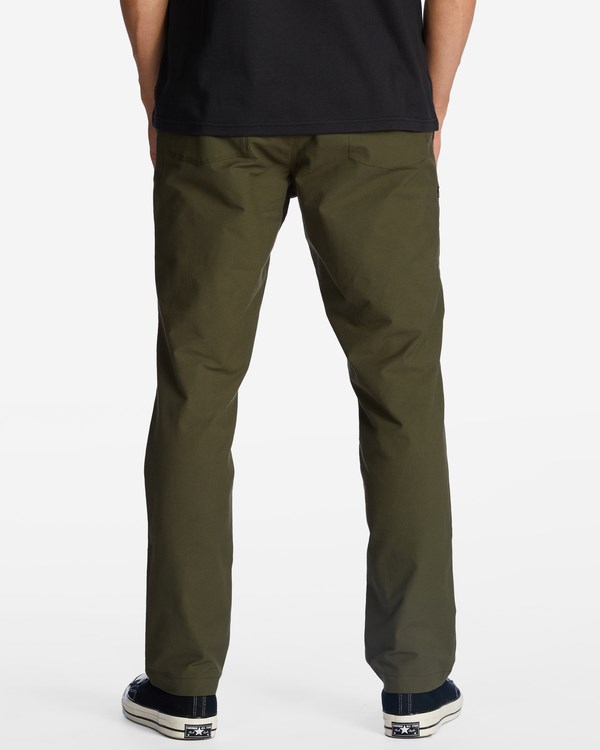 Billabong A/Div Surftrek Plus Organic Elastic Cintura Pants Verde Oliva Oscuro | SNLFEA653