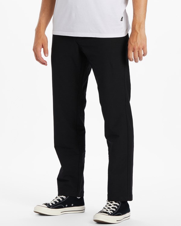 Billabong A/Div Surftrek Plus Organic Elastic Cintura Pants Negras | WOADKR579