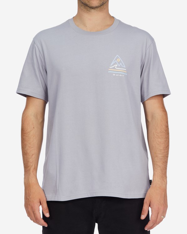 Billabong A/Div Trails Organic Corta Sleeve T-Shirt Moradas | HXIBSP460