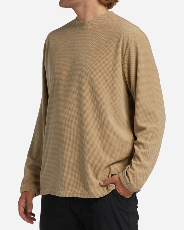 Billabong A/Div Waffle Long Sleeve Thermal Sand Dune | SYNXZJ615