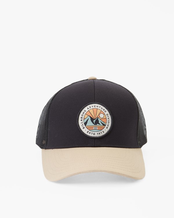 Billabong A/Div Walled Trucker Hat Black/Tan | VALZBC149