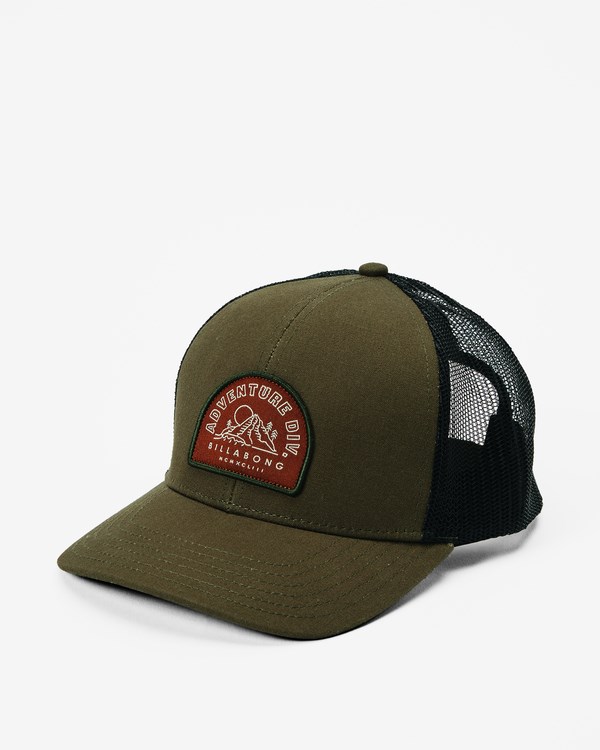 Billabong A/Div Walled Trucker Hat Verde Oliva | JBDLXT940