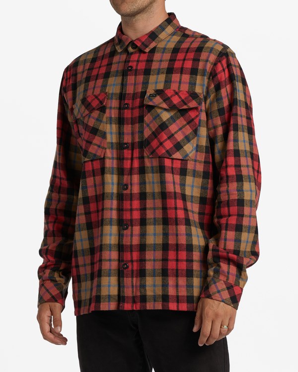 Billabong A/Div Westport Organic Flannel Shirt Rojas | LTPEXI938