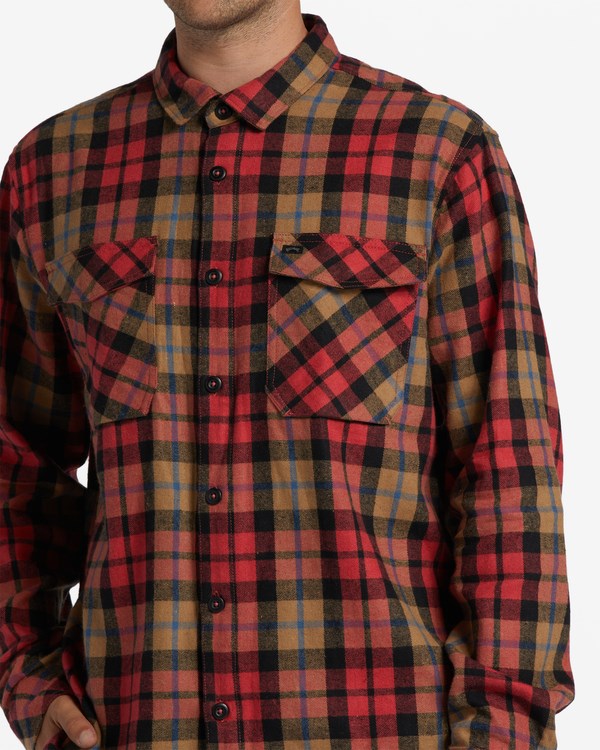 Billabong A/Div Westport Organic Flannel Shirt Rojas | LTPEXI938