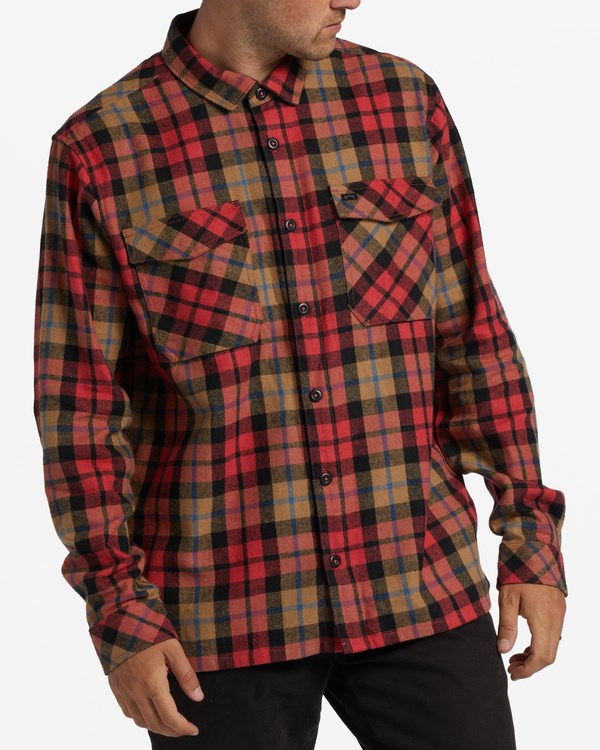 Billabong A/Div Westport Organic Flannel Shirt Rojas | LTPEXI938