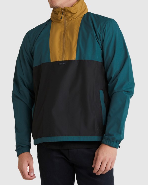 Billabong A/Div Windswell Anorak Windbreaker Jacket Verde Menta | EADWXT236