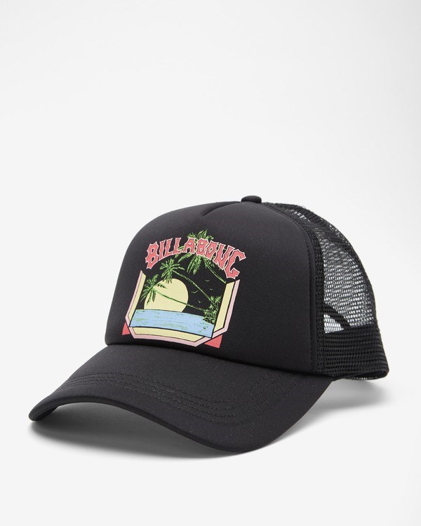 Billabong Across Waves Trucker Hat Coral | EAMPVL634