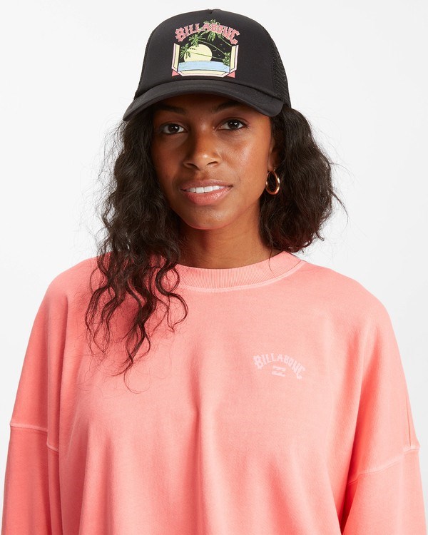 Billabong Across Waves Trucker Hat Coral | EAMPVL634