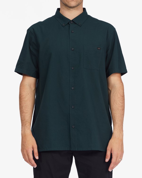 Billabong All Day Corta Sleeve Shirt Verde Menta | PNJOUW520