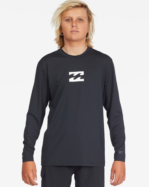 Billabong All Day Wave Loose Fit Long Sleeve Surf Tee Negras | JYIHQO976