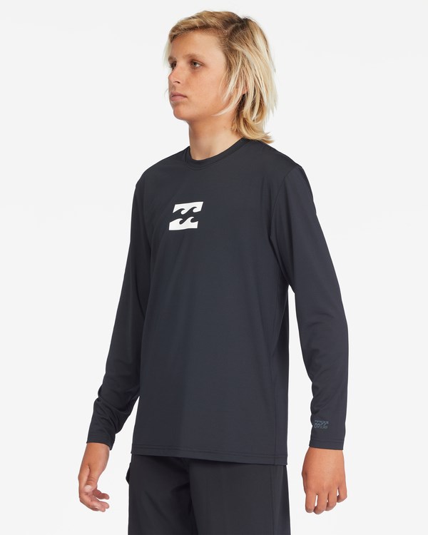 Billabong All Day Wave Loose Fit Long Sleeve Surf Tee Negras | JYIHQO976