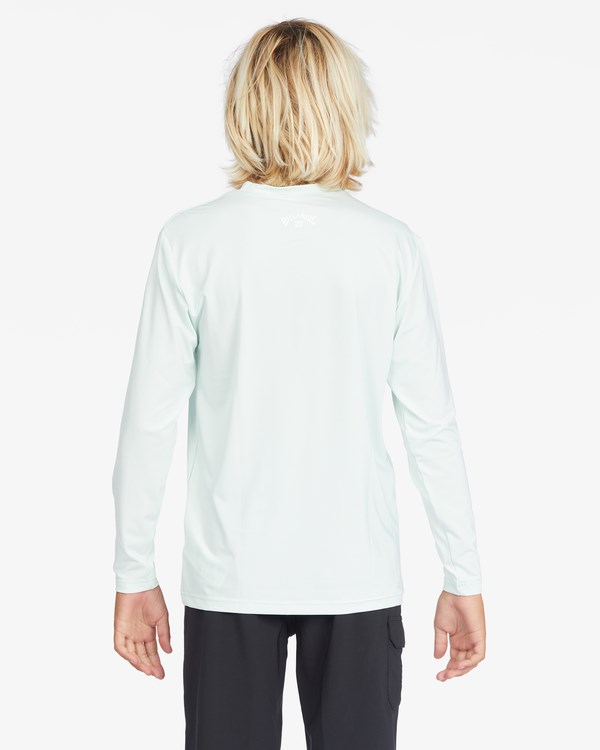 Billabong All Day Wave Loose Fit Long Sleeve Surf Tee Seaglass | KVRWXJ327