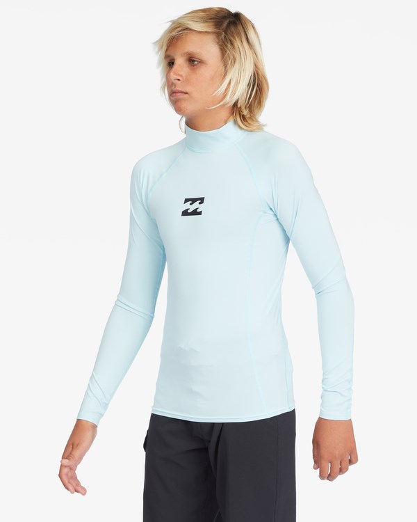 Billabong All Day Wave Performance Fit Long Sleeve Rashguard Coastal | YHTOFZ824