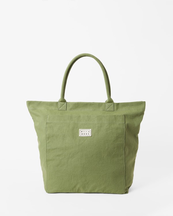 Billabong Along The Way Lona Tote Bag Army | UGCNFR239