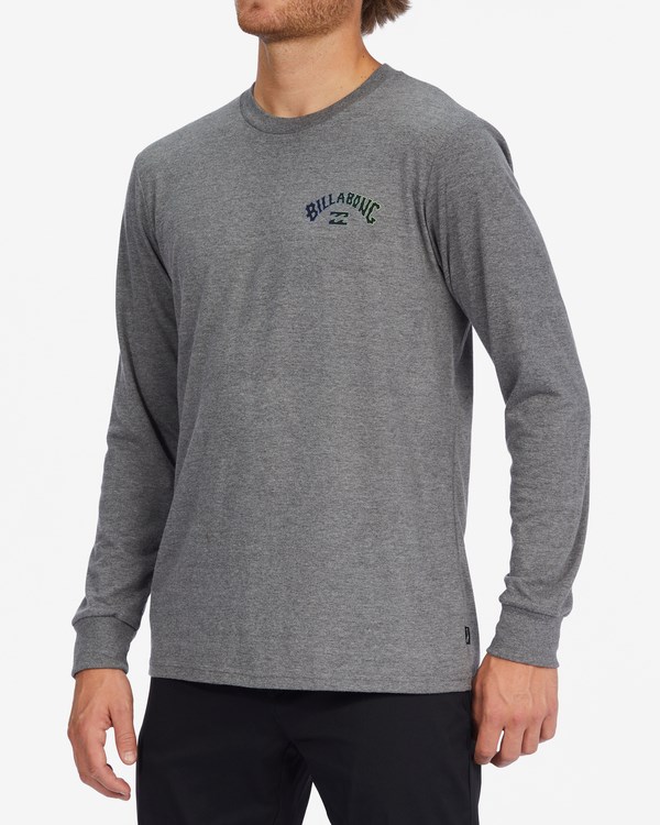 Billabong Arch Fill Long Sleeve T-Shirt Gris | DXMSUC019