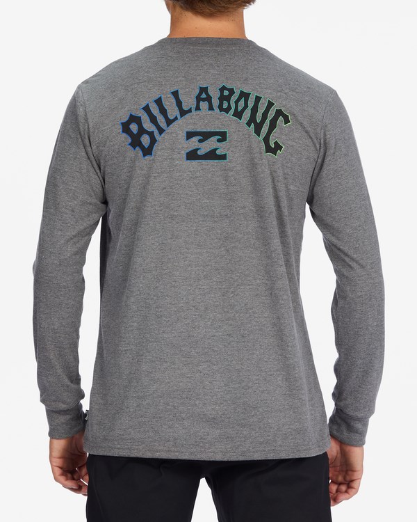 Billabong Arch Fill Long Sleeve T-Shirt Gris | DXMSUC019