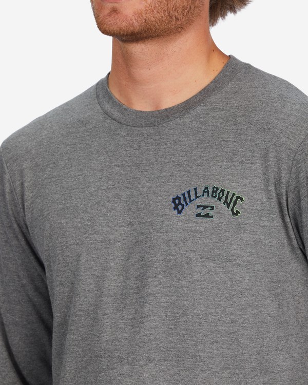 Billabong Arch Fill Long Sleeve T-Shirt Gris | DXMSUC019