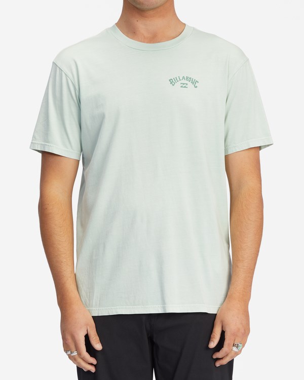 Billabong Arch Wave Washed Corta Sleeve T-Shirt Seaglass | IXBSLQ178