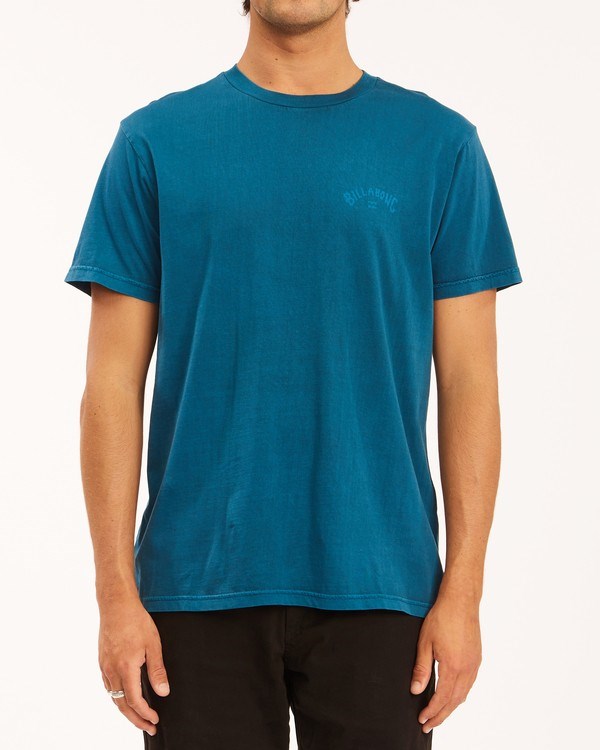 Billabong Arch Wave Washed Corta Sleeve T-Shirt Azul Marino | JIFWPC285