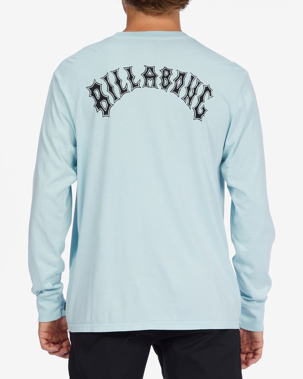 Billabong Arch Wave Washed Long Sleeve T-Shirt Coastal | UAPYLI854