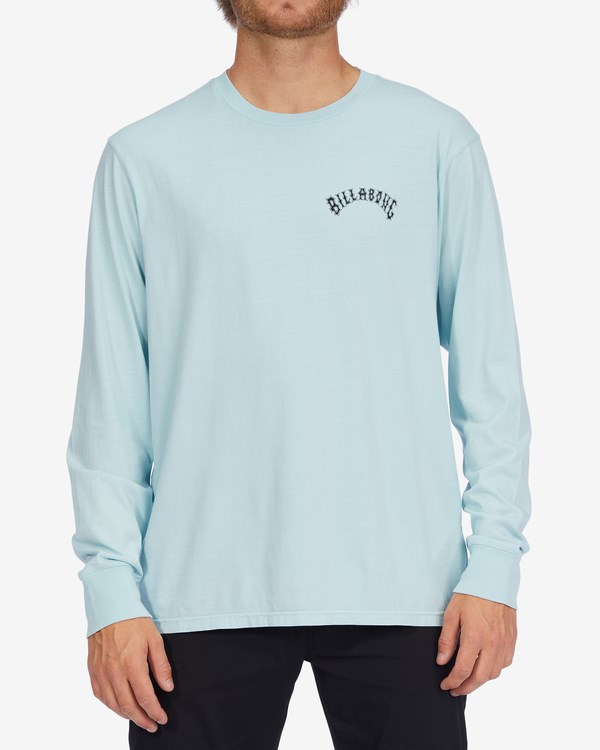 Billabong Arch Wave Washed Long Sleeve T-Shirt Coastal | UAPYLI854