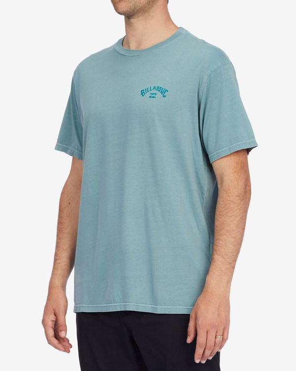 Billabong Archwave Wave Washed Corta Sleeve T-Shirt Verde Menta | BWYKVX592