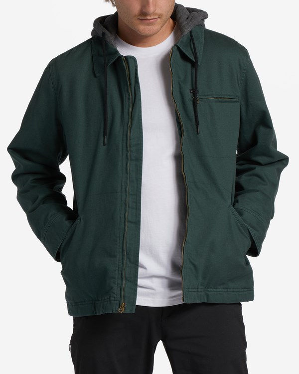 Billabong Barlow Encapuchado Jacket Verde Menta | NEWGHO962