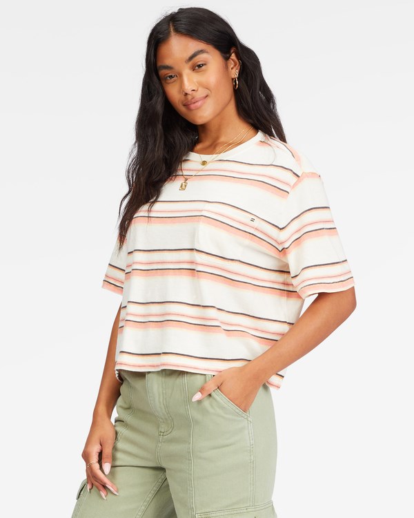 Billabong Beach Calle Pocket T-Shirt Ginger | UQROBD362