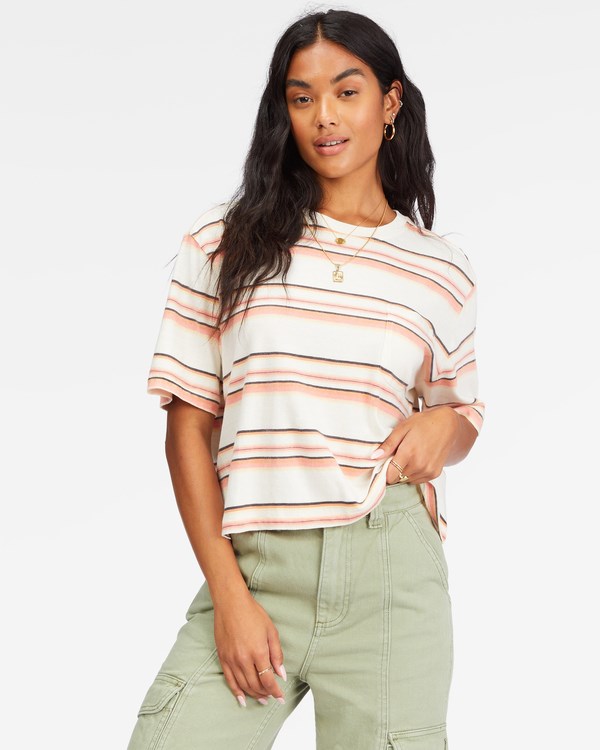 Billabong Beach Calle Pocket T-Shirt Ginger | UQROBD362