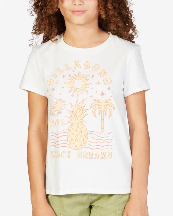 Billabong Beach Dreams Boyfriend T-Shirt Salt Crystal | TCIWOU659