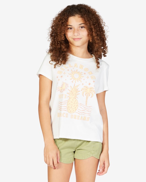 Billabong Beach Dreams Boyfriend T-Shirt Salt Crystal | TCIWOU659