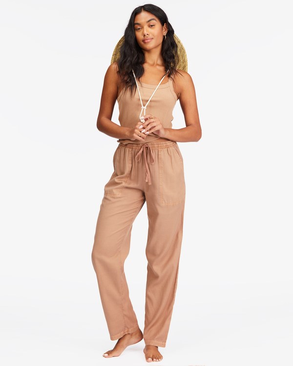 Billabong Beachy Keen Woven Pant Pretty Putty 1 | OQWRZB968