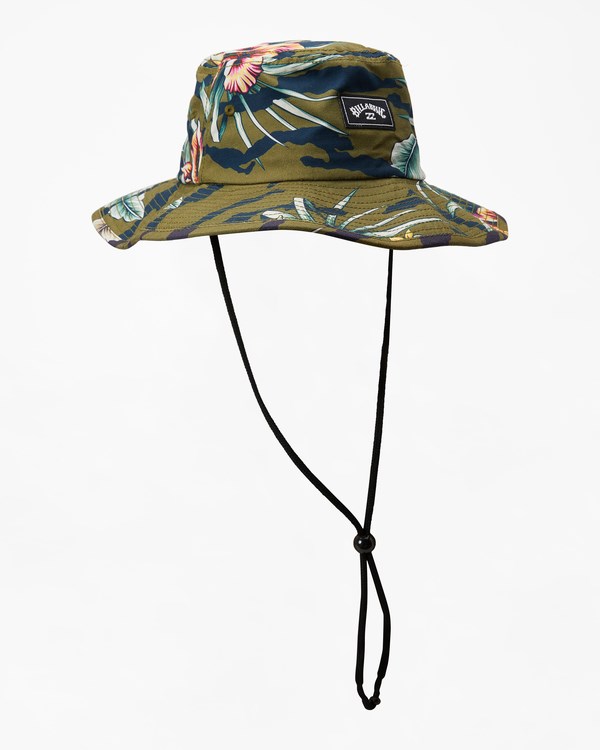 Billabong Big John Print Surf Safari Hat Jungle | DMIZWJ138