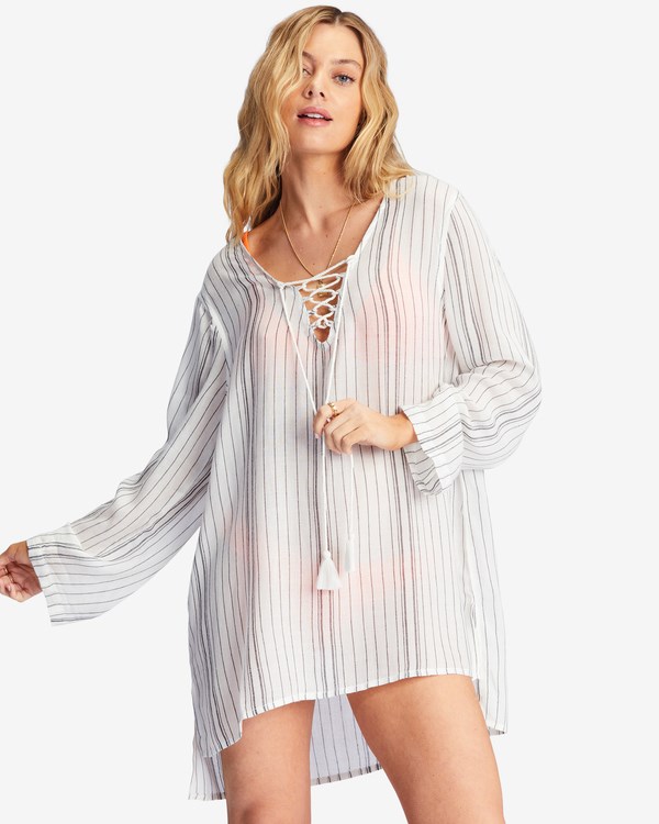 Billabong Blue Skies Mini Beach Cover-Up Negras | EYSRIG763